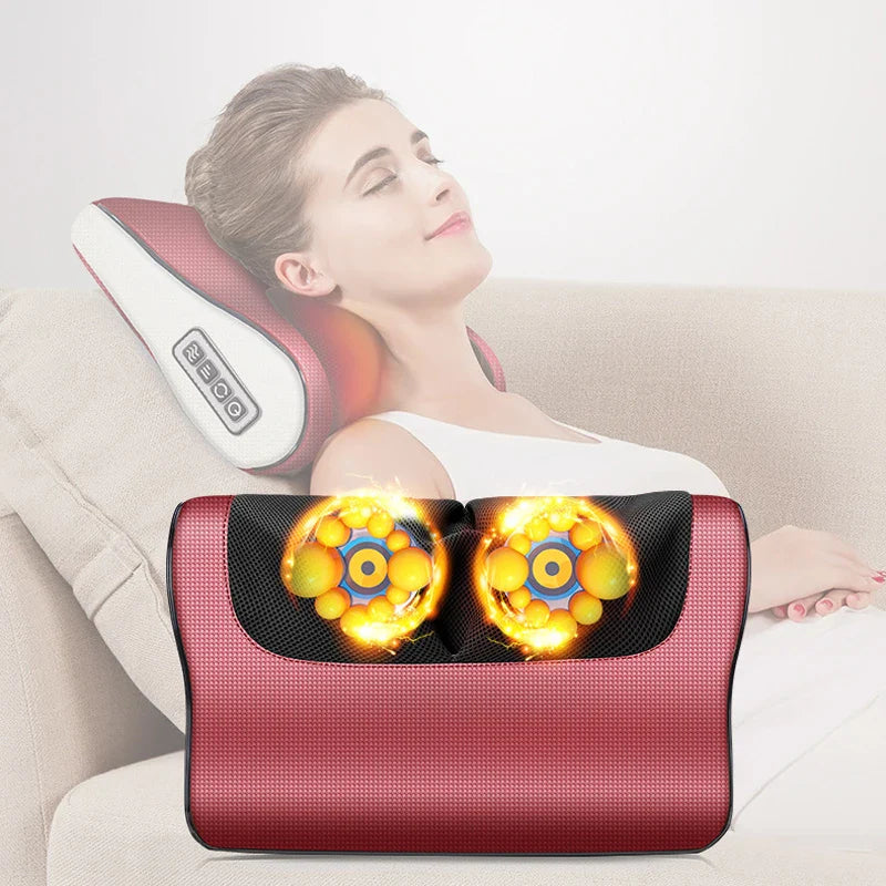 SouqNova™ Red Pillow Massager – جهاز تدليك الوسادة الحمراء