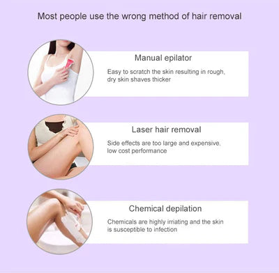 SouqNova™Purple Epilator – آلة إزالة الشعر البنفسجية
